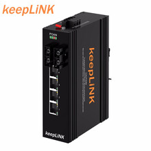 keepLINK KP-9000-65-2FX4TP-SC20 百兆2光4电poe工业交换机 单模双纤光纤收发器光纤交换机