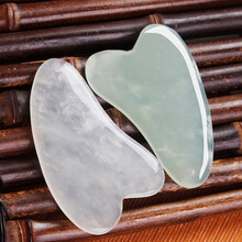 天霖玉石三角刮痧板非牛角全身通用颈部背部女面部脸部拨筋棒按摩板刮痧仪器 小号 2片装