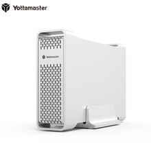 Yottamaster 3.5英寸Type-C硬盘盒SATA3.0串口全铝台式机硬盘底座笔记本电脑外置盒 银色D35-ProⅡ