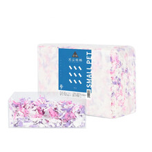 布卡星 BUCATSTATE 仓鼠天然纸棉无尘垫料祛味吸水透气木屑兔子金丝熊龙猫用品紫粉白450g