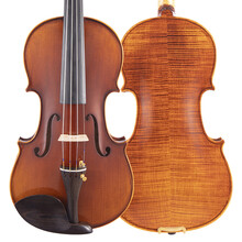 青歌 乐器QV204小提琴 手工实木虎纹花纹演奏晋级考级成人儿童练习考级小提琴 QV204 1/2小提琴(适合身高130cm以上)
