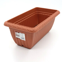 爱丽思 长方形种菜盆家用室内阳台特大号树脂花盆蔬菜种植箱室外楼台楼顶户外塑料栽菜盆 特价盆650茶色