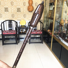 新艺乐器九鸡翅木单管竖吹加3键巴乌乐器G调F调宽音域演奏型 加5键【F调】