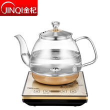 金杞（JINQI） 电水壶 全自动上水电热水壶高硼硅玻璃智能自动上水电茶炉套装玻璃茶壶 宝马金高硼硅玻璃-H-801
