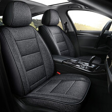 汽车座套新老雪佛兰科鲁兹13/14/15/16/17/18/19年款亚麻全包坐垫 标准版 黑灰