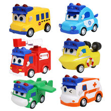 机智芽百变校巴玩具套装校巴歌德消防警车飞机船长回力塞车男孩礼物摆件 随机2款袋装【可指定】 送小公仔一对【逗逗乐乐】