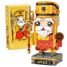 俐智loz小颗粒积木 国潮积木白蛇传拼插拼装儿童玩具中国风创意礼品生日礼物1547法海