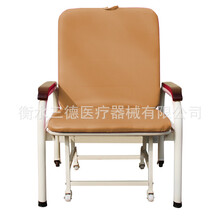 麦德康 共享陪护床午休椅医院陪护椅可折叠床豪华陪护椅锁办公室懒人椅睡 加宽棕