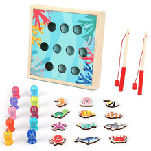 巧之木 儿童磁性钓鱼游戏 早教益智玩具1-3岁男女小孩生日礼物 趣味钓鱼游戏