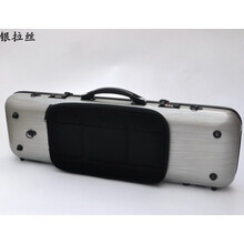 碳纤维小提琴盒子背包轻便双肩背带谱袋密码锁抗压航空托运4/4 银拉丝