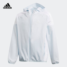 adidas阿迪达斯阿迪儿童2020春夏季女大童梭织夹克FL2700浅蓝色A152