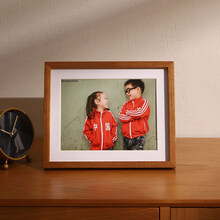 ins抖音同款实木相框摆台6 7 8 12寸a4洗照片做成相框照片挂墙定制榫卯摆件10 缅甸柚木 5寸【可放8.8x12.8】挂摆两用