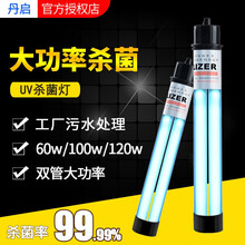 丹启水处理污水杀菌灯紫外线灭菌灯uv杀菌灯水族馆潜水UV灯双管鱼池紫外线除藻净水消毒灯UV灯 双管30W（43厘米）