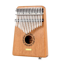 聆听拇指琴卡林巴琴17音初学者入门板式手指琴羊阿宝kalimba乐器 金檀木G调电箱+全套配件+琴盒