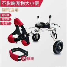 狗轮椅宠物代步车后肢瘫痪残疾狗狗后腿辅助猫泰迪大型小型犬支架可定制 XS(加宽)