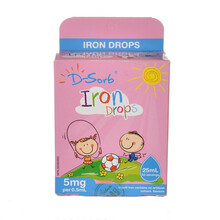 滴适宝 加拿大进口D-Sorb宝宝 钙铁锌D3滴剂全系列 铁25ml/1瓶