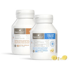 佰澳朗德Bio island 澳洲进口 儿童宝宝 dha 天然易吸收 软胶囊 鳕鱼肝油90粒+乳钙90粒（补钙cp）