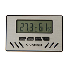 CIGARISM 雪茄主义 雪茄湿度表 室内办公家用婴儿房壁挂桌面电子湿度计 高精度传感器 银拉丝