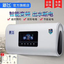 新飞电热水器家用储水式速热恒温洗澡圆桶扁桶双胆热水器B808 B808双胆活水出水断电带遥控 60升