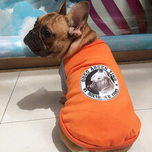 迪普尔狗狗衣服法斗秋冬款加厚保暖狗衣服小型犬宠物小狗狗秋冬装巴哥犬法牛犬斗牛犬卫衣 橙色M码（建议3-6斤）