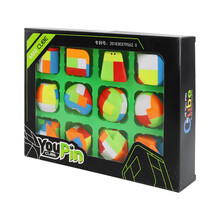 鲁班球 鲁班锁拼装球学生拆装解锁钥匙扣塑料孔明锁套装早教儿童玩具 鲁班锁12款礼盒装