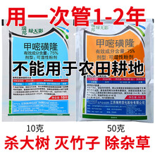 瀚沃 瑞邦 绿无影 75%甲嘧磺隆绿终公路墓地除草剂杀大树烂根杂草灌木 甲嘧磺隆 10g