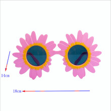 搞怪眼镜生日小红书抖音同款网红蛋糕快乐复古自拍冰淇淋款式白色 太阳花眼镜粉色