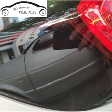 适用 专用十代思域尾灯膜哑光磨砂熏黑膜透光改色膜改装黑武士后大灯贴膜1 尾灯膜黑色透光一对