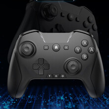 玲魅 任天堂Switch NS Pro手柄无线蓝牙多功能多平台游戏手柄体感震动 HD6500黑色