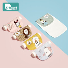 柯斯德尼(kidsneed) 儿童吸汗巾 宝宝隔汗巾 婴儿A类纯棉纱布 幼儿园垫背巾 升级6层5条装 卡通畅想系列