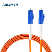 ABLEMEN 电信级光纤跳线LC-LC多模单芯 收发器 交换机光纤跳线室内线延长线尾纤1米