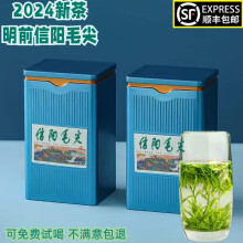 茗释春 信阳毛尖茶2024新茶明前高山云雾绿茶浓香型罐装茶叶  顺丰配送 信阳毛尖精美铁罐 250g * 1罐