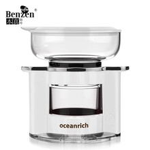 欧新力奇（oceanrich）自动滴漏 便携美式咖啡机 方便小型旋转手冲萃取机 杯壶 歐 本真 凝脂白