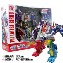 变形玩具恐龙金刚4霸王龙模型合体战队修罗王套装机器人儿童男孩礼物3-4-5-6-7-8-9-10岁 5只恐龙全套合体（大礼盒包装）