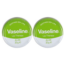 凡士林 Vaseline滋润护唇膏补水保湿淡化唇纹 玫瑰芦荟润唇膏 20g联合利华 芦荟20g*2瓶