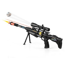 儿童玩具枪电动声光投影红外线宝宝男孩小孩2岁生日礼物8-12可发射警察吃鸡98k凯水珠机关冲锋狙击步手枪
