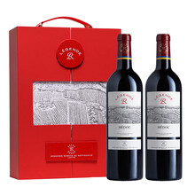 超市	拉菲(LAFITE)传奇梅多克 赤霞珠干红葡萄酒 750ml*2瓶 双支礼盒装 法国波尔多进口红酒
