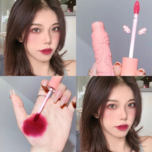 【两支39】浮雕蝴蝶结唇泥哑光口红丝绒雾面唇釉不易沾杯掉色不拔干学生平价唇膏 806#火龙果泥