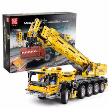 宇星模王儿童拼装积木玩具兼容乐高科技机械组遥控电动吊车工程车拼插模型工程系列机械吊车13107