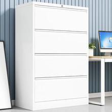 金经金属铁皮柜挂劳柜FC办公柜挂捞柜A4立式抽屉挂快劳文件柜子宽四抽卡箱