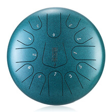 hluru 羊阿宝鲁儒空灵鼓11音13音12寸打击乐器色空鼓玄无空鼓钢舌鼓手碟成人初学者手敲鼓乐器 12寸13音 孔雀石