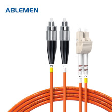 ABLEMEN 光纤跳线LC-FC 2米多模双芯 收发器 交换机光钎线跳线室内线延长线尾纤