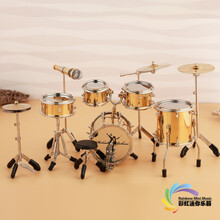 京炫（JINGXUAN)迷你镀金架子鼓爵士鼓模型摆件送老师男女朋友生日毕业教师节礼物 豪华款【杰克逊】【无底座】