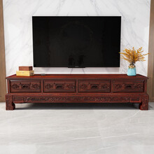 苏木香 红木家具 非洲花梨（学名:刺猬紫檀）电视柜 实木电视地柜 中式组合柜 客厅家具套装厅柜 象头 2.0m电视柜