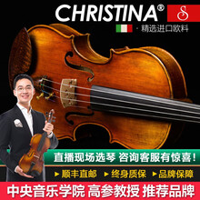 克莉丝蒂娜（Christina）进口欧料手工实木小提琴S400D专业演奏考级进阶成人学生初学入门乐器 4/4身高155cm以上
