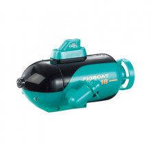 潜水艇模型 没有线遥控快艇防水鱼缸玩具迷你遥控潜水艇航海模型儿童电动遥控船 绿色四通潜水艇 中配版【充电头+充电线+遥控电池