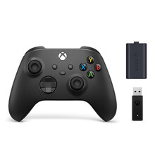 【新品】微软Xbox Series S/X无线控制器2020新款电脑PC蓝牙steam手柄 xbox 无线控制器【磨砂黑+二代无线接收器+专用充电电池】 国行
