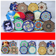 曲漾汉服拍照外景道具铃铛鼓唐宋风敦煌风手鼓带多色飘带流苏配饰发簪 飘带可更换颜，下单联系客服