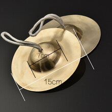 京炫（JINGXUAN)民族魂军鼓镲成人响铜镲大 镲铜镲 锣鼓镲乐器小镲京镲钹 15cm响铜镲