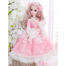 七夕情人节生日礼物玩具嘿喽芭比娃娃超大号套装丽萨冰雪奇缘爱莎公主玩偶艾莎玩具女孩定制款 (珍藏版)安娜塔西雅公主 60厘米(眨眼音乐版)60件套(赠品A)-礼盒包装